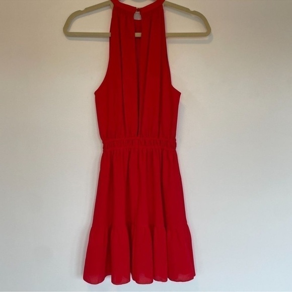 Aritzia Wilfred Effet Mini Dress Red Goji Berry Size XS - Picture 3 of 8